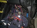配線作業中